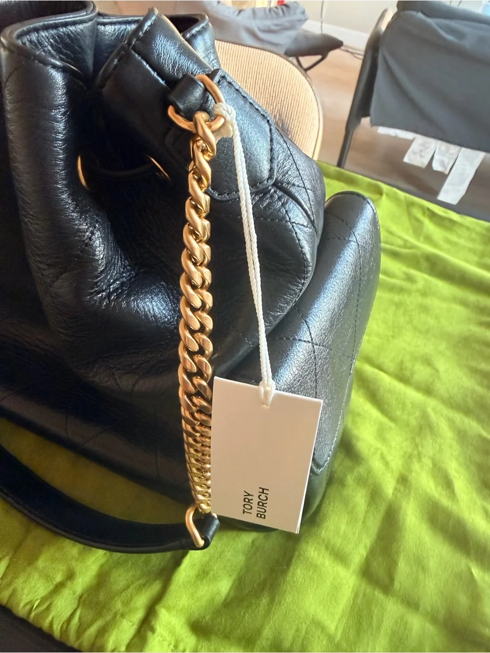 Tory Burch Charlie Drawstring Shoulder Bag - Large